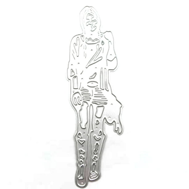 Girl Metal Cutting Dies Stencil DIY Scrapbooking Album Paper Card Template Mold